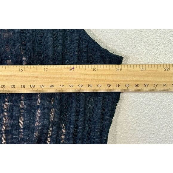 Tracy Reese Knit Lino Swing Feminine Sleeveless Black Dress Size Large - Picture 10 of 10